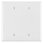 1 GANG JUMBO BLANK WHITE PLASTIC COVER PLATE 5IN