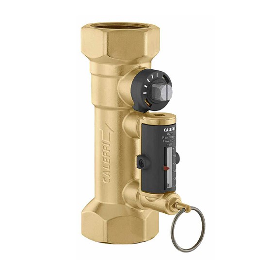 3/4 FPT CALEFFI QUICKSETTER BALANCING VALVE WITH FLOW METER