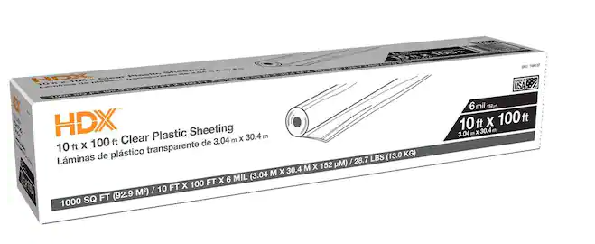 6 MIL PLASTIC 10ftX100ft