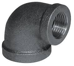 3/4 X 1/2 BLACK IRON 90