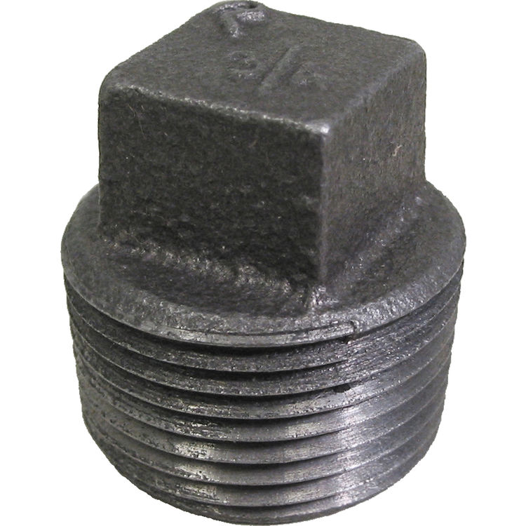 3/4 BLACK IRON PLUG