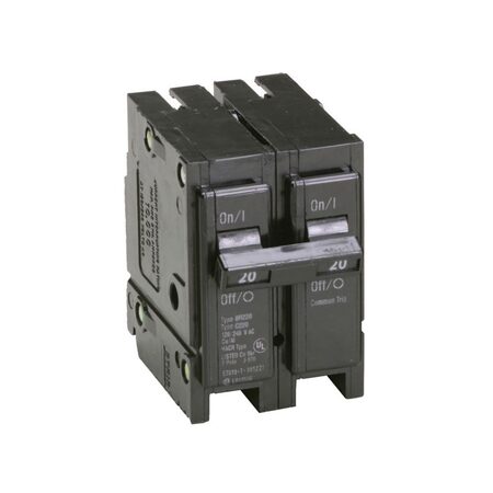 EATON BR 20A 2-POLE THERMAL-MAGNETIC CIRCUIT BREAKER