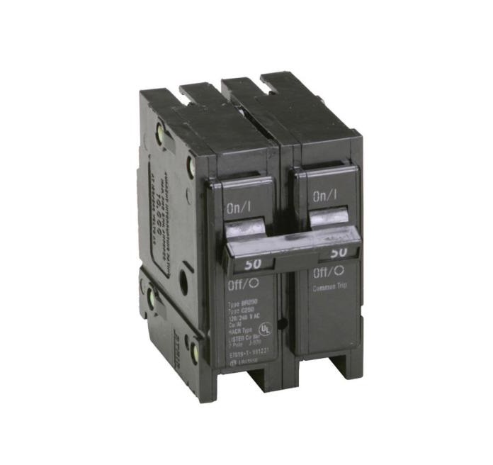 BR250 CUTLER / EATON DOUBLE POLE 50 AMP BREAKER
