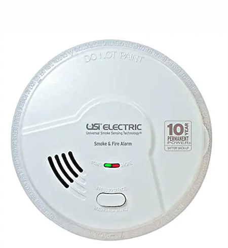 A/C POWERED (HARDWIRED) CO AND SMOKE DETECTOR WITH BATTERY BACKUP COMBINATION