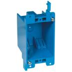 PLASTIC BLUE REMODEL / OLD WORK SINGLE GANG BOX WITH SWING BRACKET