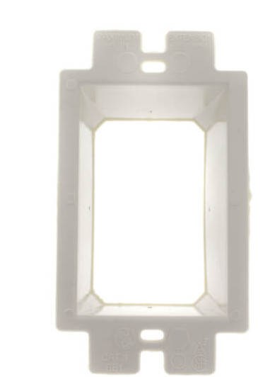 WHITE SINGLE GANG BOX EXTENSION