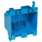 PLASTIC BLUE REMODEL / OLD WORK DOUBLE GANG BOX