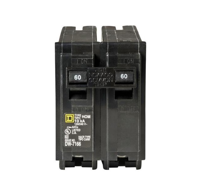HOM260CP HOMELINE / SQUARE D DOUBLE POLE 60 AMP BREAKER