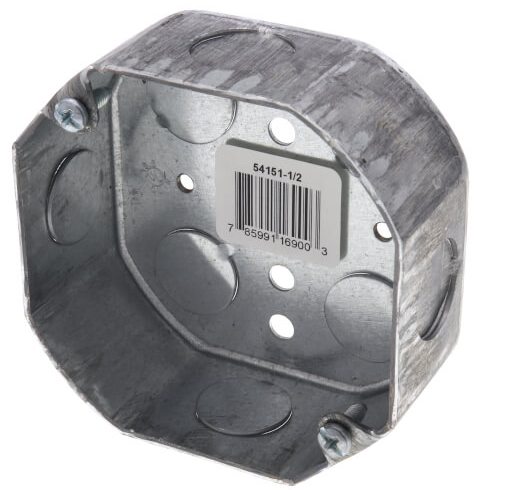 4 X 11/2 INTERIOR METAL OCTAGON BOX