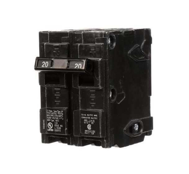 Q220U SIEMENS QP DOUBLE POLE 20 AMP BREAKER