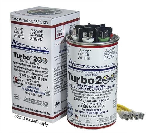 TURBO 200X UNIVERSAL MOTOR RUN CAPACITOR