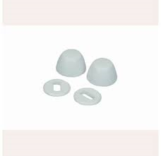 WHITE CLOSET BOLT CAPS (CHINA CAPS)